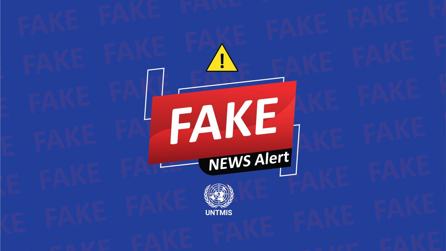 UNTMIS Fake News Alert cover image