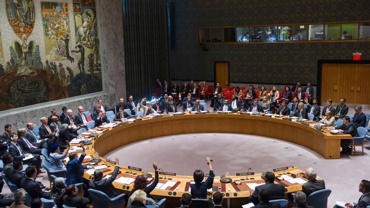 Wide view of the UN Security Council