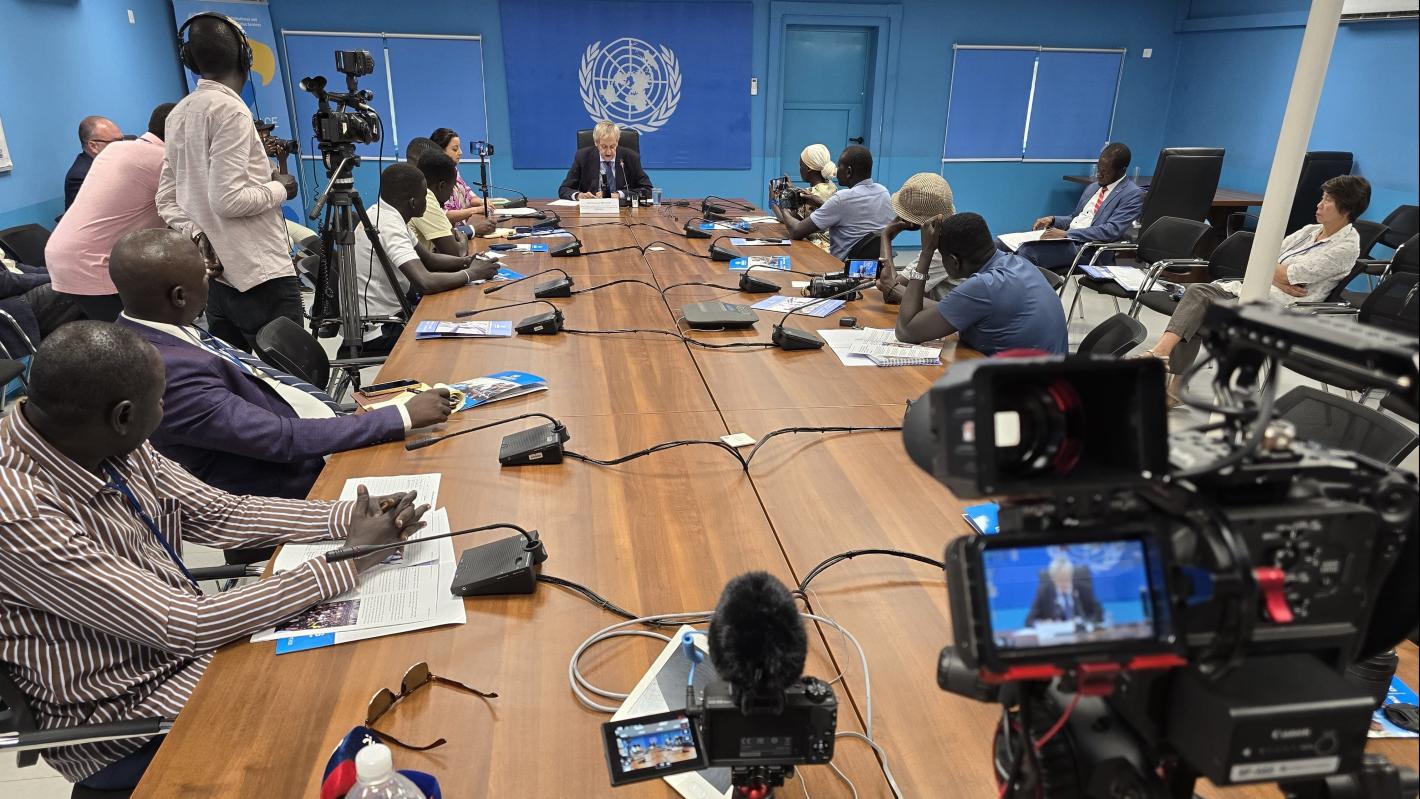 UN Peacekeeping UNMISS Media Press Conference