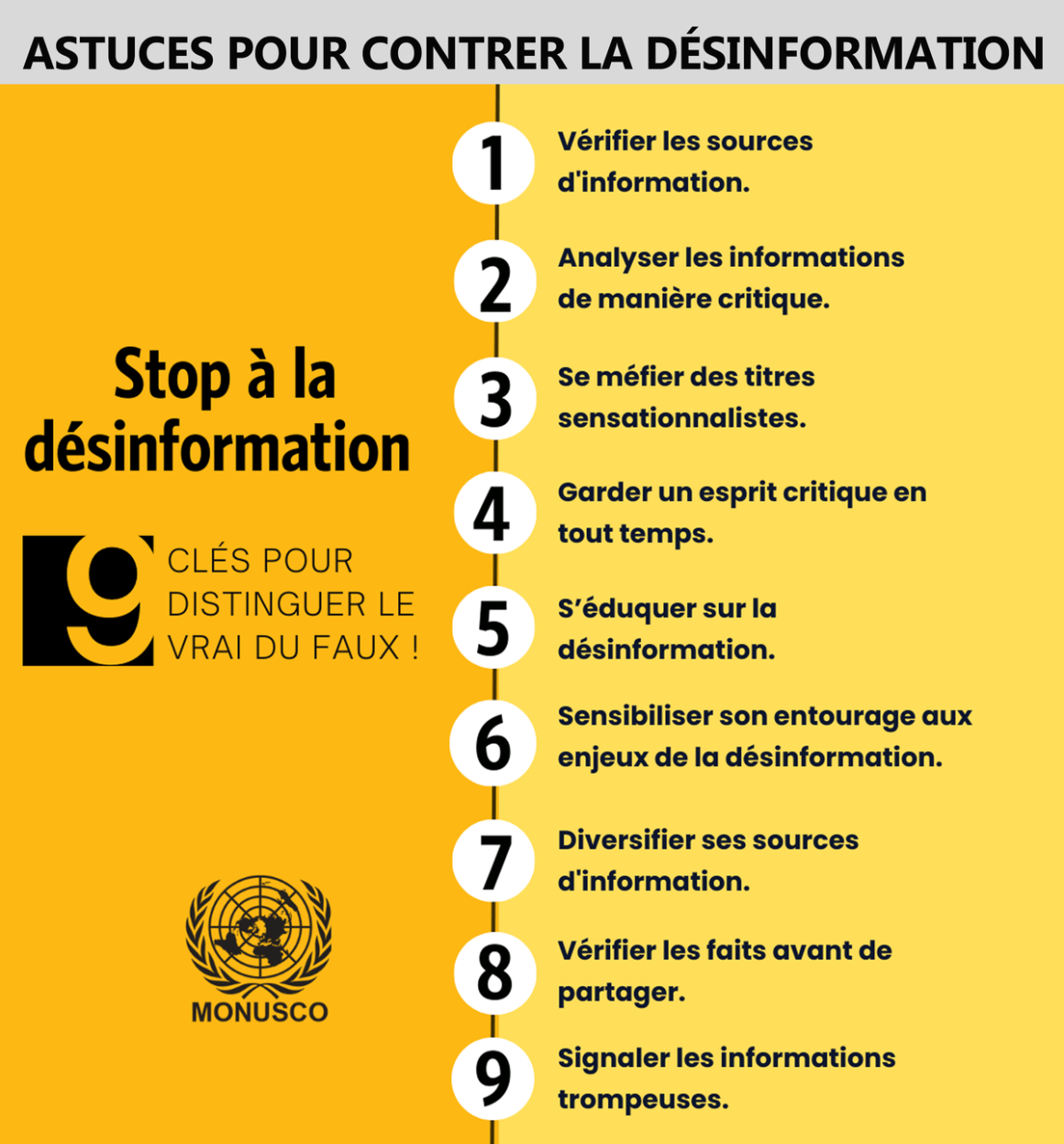 Astuces pour contrer la desinformation